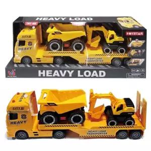 데코앤 사운드 자이언트 건설 트레일러 미니카 작동완구