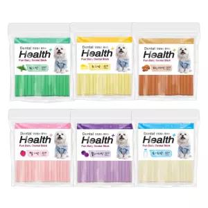덴탈헬스플러스 강아지 간식 치석 제거 껌 소형 250g 6가지맛