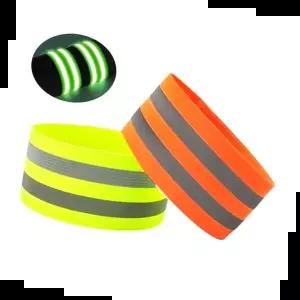 반사스트랩 세이프티 2줄 빛반사 안전 암밴드