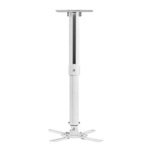 Suptek 화이트 프로젝터 천장 마운트 브래킷은 LCD/DLP 프로젝터를 위한 확장 가능한 길이로 평평하거나 경사진 높이 조절이 가능합니다(PR05)