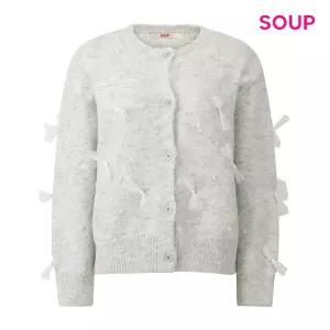 [롯데백화점]SOUP 러블리 폼폼 리본 디테일 가디건 S5CGD19