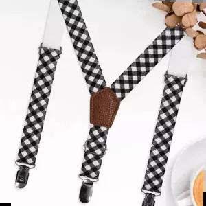 멜빵바지코디 패턴 어린이 멜빵 블랙체크 학예회