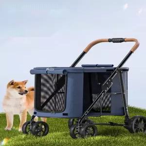 강아지 접이식 개모차 소형견 저상형 중형견 경량 유모차