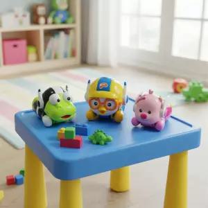 뽀로로 히어로 슈팅카 자동차 장난감 슈팅기 발사 버튼 캐릭터 아기 캐릭터 (랜덤1개)