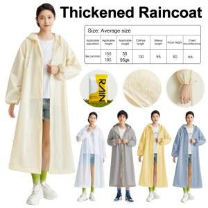 낚시우비 성인 긴 EVA 불투과성 방수 레인 코트 남성 여성 여행 후드 빔 포트 판초 낚시 캠핑용