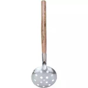 얼음 낚시 스쿱 2PCS 금속 스키머 13.4인치 스푼 긴 손잡이 겨울 깊은 스쿱으로 눈을 치우기 위한