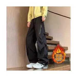 남성 기본 면 바지 캐주얼 소프트 쉘 기모 바람막이 가을 겨울 옆 지퍼 우산 아웃도어 등산 스포M4