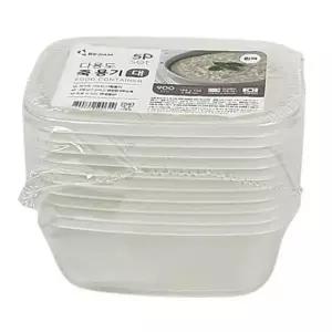 다용도 죽용기 900ml 5P 죽포장 일회용 업소용 배달 밀폐 반찬 죽도시락 죽통