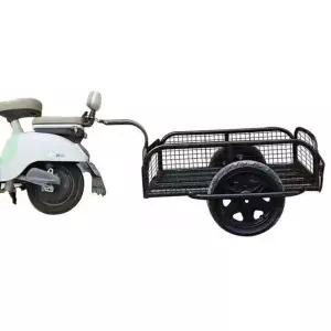전기 자전거 트레일러 전기자전거 견인 화물 경량 원형 카트