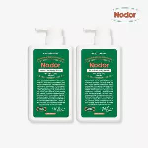 [노도르 몰] 올인원 바디워시 460ml 2개 악취 남자 홀애비 군인 땀 냄새 제거