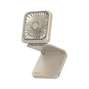넥스트유 에어스핀 F2 2in1 미니 폴더형&손거울 포켓선풍기 베이지 872WIND BG ino