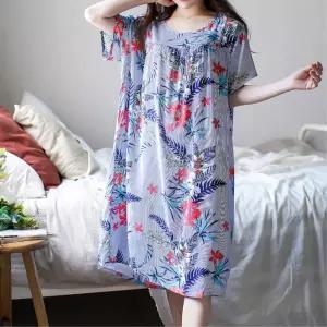 휴양지 여행 박시핏 체형커버 편한 반팔 원피스잠옷 호캉스 집콕룩