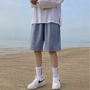 하프팬츠 루즈핏 데님 워싱 청반바지 여름 남자바지 (WFJ70MK)