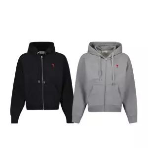 아미 스몰하트 로고 후드집업 남녀공용