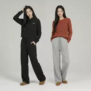 [화이트빌딩]여성 기모 트레이닝팬츠 겨울 밍크 털 트레이닝복 츄리닝바지 롱숏 선택팬츠
