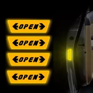 도어안전 반사 스티커 차량 안전용품 4P 도어반사 도어반사스티커