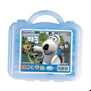 미술시간 동아 크레파스 18색 남아용 파랑 캐릭터랜덤 박스(72개입)