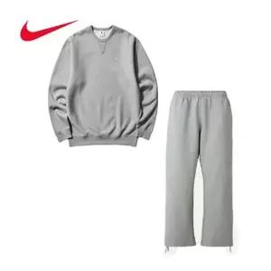 [하프클럽/나이키]나이키 츄리닝세트 스우시 일자맨투맨세트 HV1087-063세트 기모 국내AS