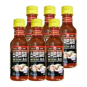 오뚜기 스위트 칠리 소스 350g 6개 튀김요리 월남쌈 샤브샤브