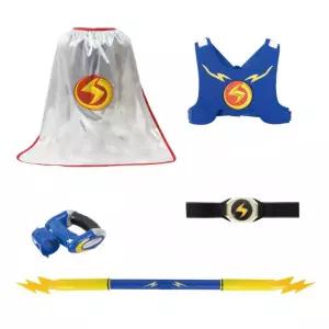 유치원남아 번개맨 벨트 망토 지팡이세트 코스튬 영웅놀이