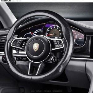 휠마스크 탄소 섬유 스티어링 휠 커버 Bmw 아우디 메르세데스 Vw 미쓰비시 닛산 도요타 기아 포드에 2 계절 이상 사용