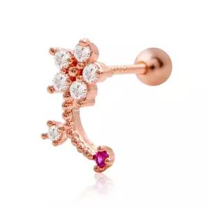 14K 플라워베리 피어싱 (Gold-pin) 14K피어싱 피어싱 친구선물 생일선물