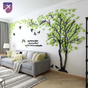 배경 나무 창문 스티커 릴 대형 인테리어 장식 포인트