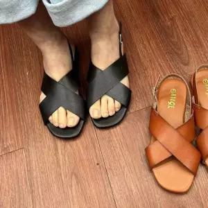 조리 샌들 핏플랍 스웨이드 루루 슬리퍼 F모드 가죽 웨지