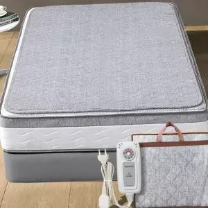 전자파 없는 전기요 절전형 워셔블 1인용 캠핑용 전기 매트 겨울 침대 온수 개별