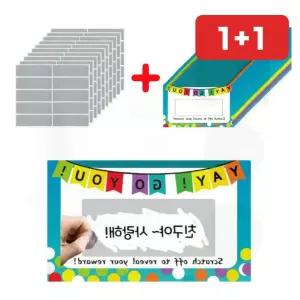 스크래치 카드 이벤트 복권 스티커 경품 추첨 행사 홍보