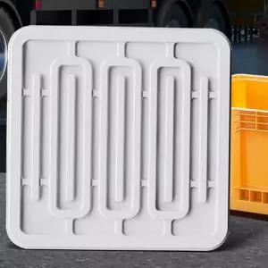 대용량 박스 뚜껑 이동용 다용도 수납 정리함 뚜껑 적재 분리수거함 컨테이너 플라스틱 적재함 적재용