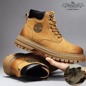 300MM 발목보호 발편한 수제 남성 빅사이즈워커 작업화 방한화 작업 경량 키높이 겨울 기모 미끄럼방지