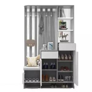 현관 파티션 가벽 거실 선반 입구 신발장 원룸 화이트