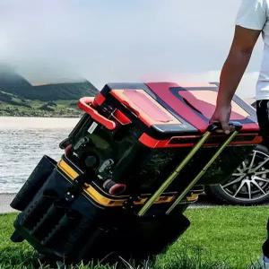 캐리어 낚시용 바퀴 이동식 핸드카 하드커버 손잡이형