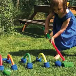 어린이 골프장난감 게이트볼스틱 2인세트 실내운동 유치원 생일선물 공놀이 골프완구