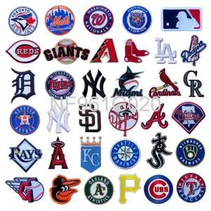  MLB 야구팀 엠블럼 자수 패치 열접착 벨크로 찍찍이 가방 의류 메이저리그 와펜 35종세트