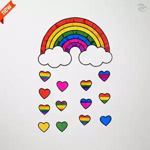 SCS 무지개 썬캐쳐 모빌 20개입 차량용 창문 인테리어 장식 소품 홈데코 풍경 벽걸이 썬캐쳐 만들기