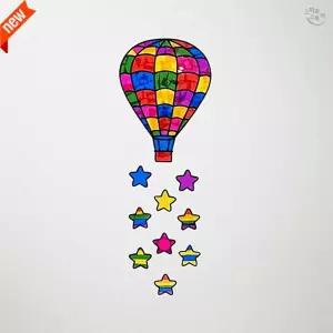 SCS 열기구 썬캐쳐 모빌 20개입 DIY 키트 만들기 재료 창문 장식 인테리어 풍경 소품 DIY 모빌