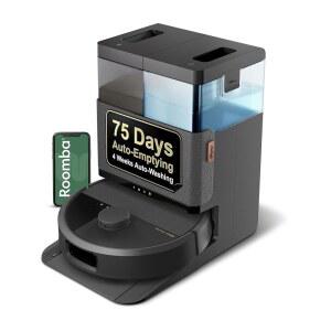 로봇 룸바 플러스 505 콤보 진공 청소기 및 걸레, 오토워시 도크 포함 - 회전 걸레 패드 확장, 셀프 엠프티, 세척 가열 건조, 클리닝, 장애물 인식 회피, LiDAR 내비게이