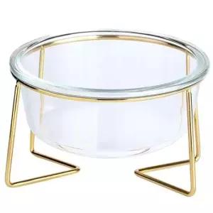 골드리움 반려동물 투명식기 반려동물 댕댕이 냥이 고양이 강아지 식기 사료 밥그릇 그릇 물 물그릇 급식