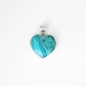 천연 페루오팔 원석 하트 펜던트