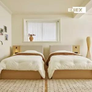 에넥스 엘리나 호텔형 패브릭 침대 TWIN