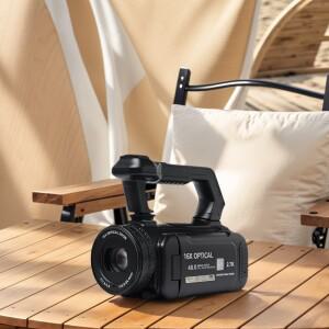 휴대용 비디오 캠코더 회전 TFT 스크린 16X 디지털 줌 카메라(필 라이트 포함) 초보자를 위한 소형