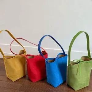 코코로안 스웨이드 원통백 숄더백 바스켓 가방 트랜드