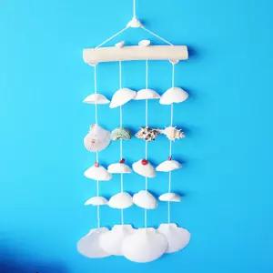 여름 오션 조개발 소 랜덤 1P 문앞 현관 모빌 장식 조개모빌 조개발