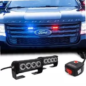 자동차 LED싸이키 12V 각도조절 10기능 경광등 경고등