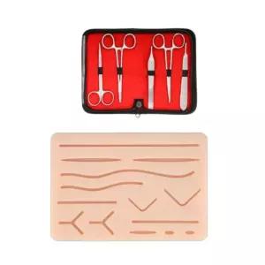 봉합연습 패드 실리콘 피부 키트 봉합사 봉합