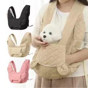 /홀리지 클레아 포켓 퀼팅 펫 전용 캐리어 백 가방