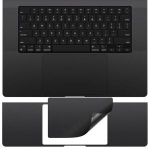 [미국배송] 케이스바이 팜레스트 프로텍터 비닐 스킨 스티커 2024 2023 M4 M3 프로/맥스 맥북호환 프로 16인치 A3403 A3186 A2991 터치 ID 스크래치 방지 손목 받침대 커버 -스페이스 블랙