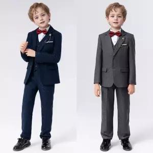 로건 투버튼 젠틀맨 정장 턱시도 풀세트 자켓 양장조.